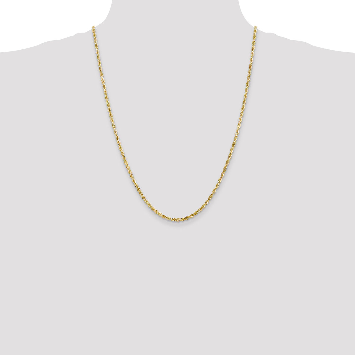 14k 3.0mm D/C Quadruple Rope Chain-QTR023-24