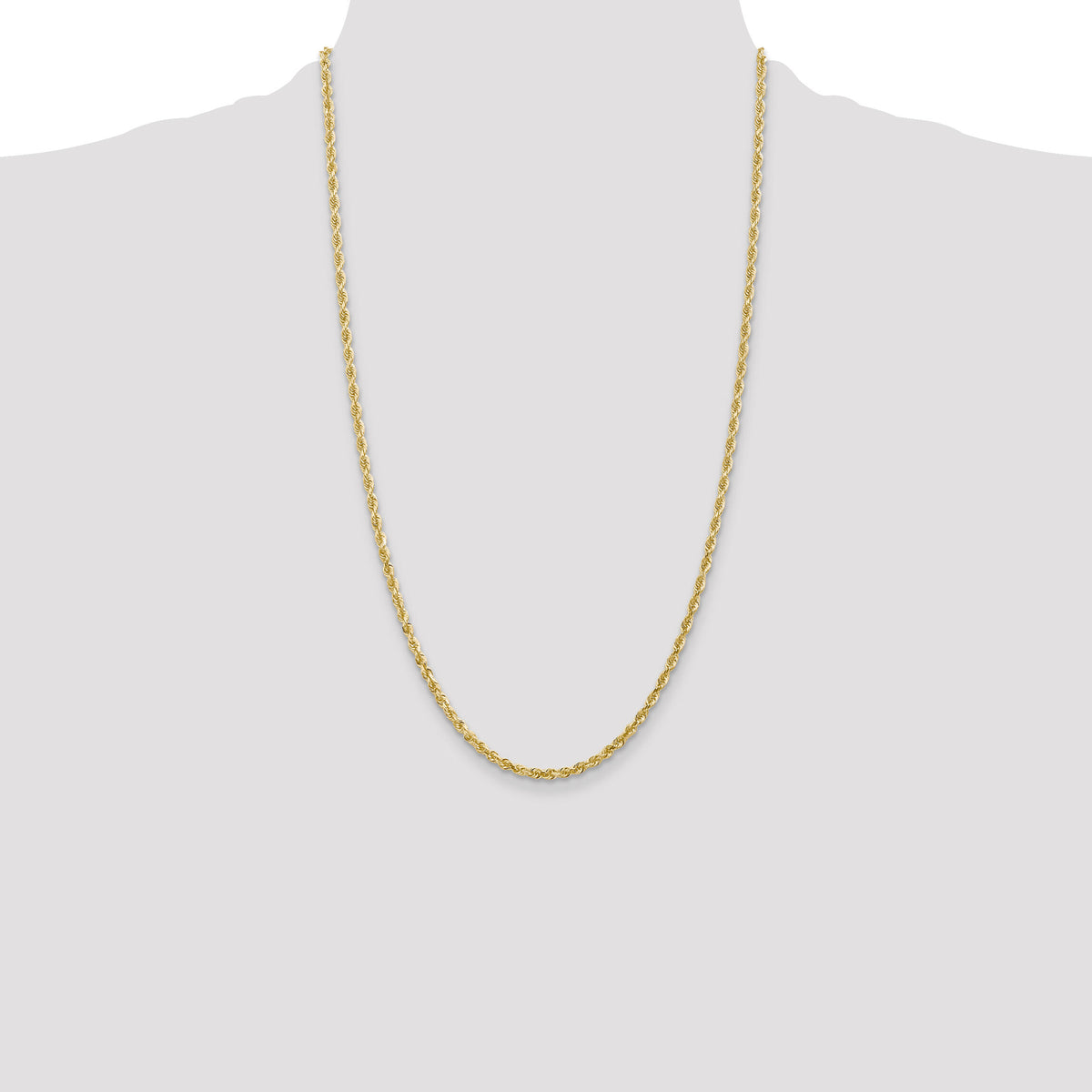 14k 3.0mm D/C Quadruple Rope Chain-QTR023-26