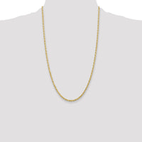 14k 3.0mm D/C Quadruple Rope Chain-QTR023-26