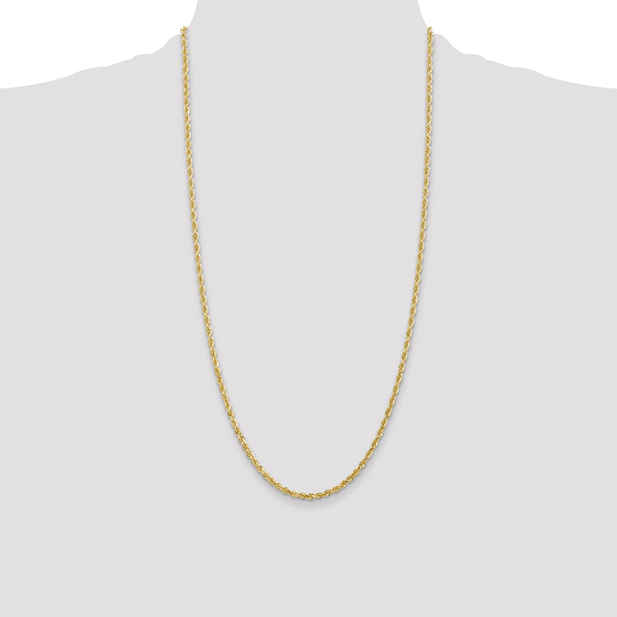 14k 3.0mm D/C Quadruple Rope Chain-QTR023-28