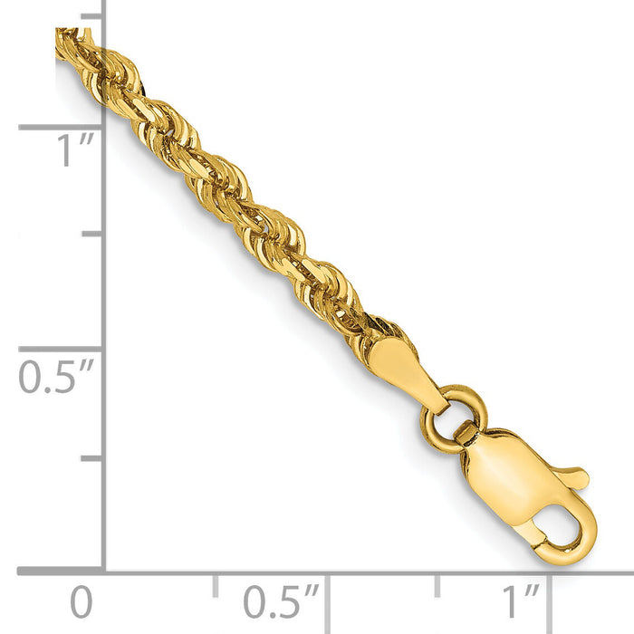 14k 3.0mm D/C Quadruple Rope Chain-QTR023-7