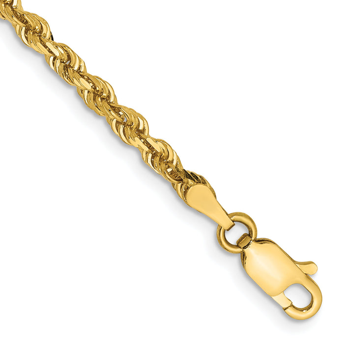 14k 3.0mm D/C Quadruple Rope Chain-QTR023-8
