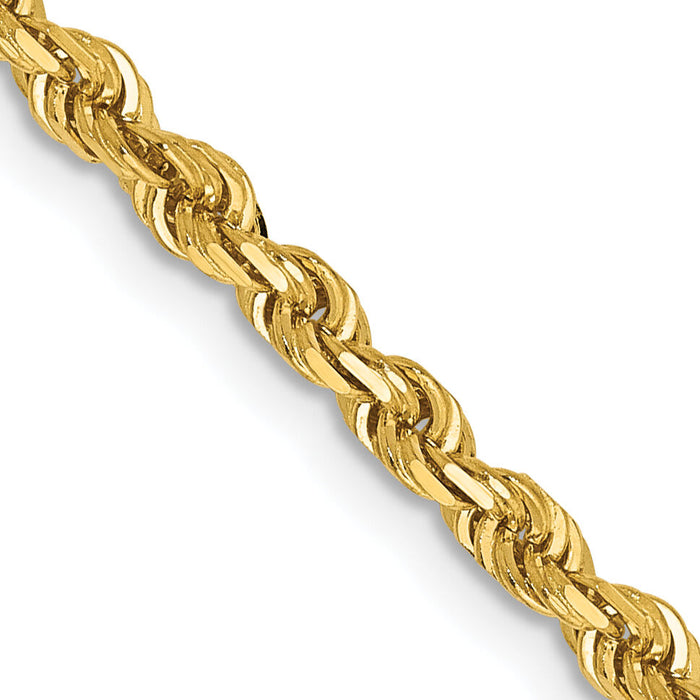 14k 3.0mm D/C Quadruple Rope Chain-QTR023-20