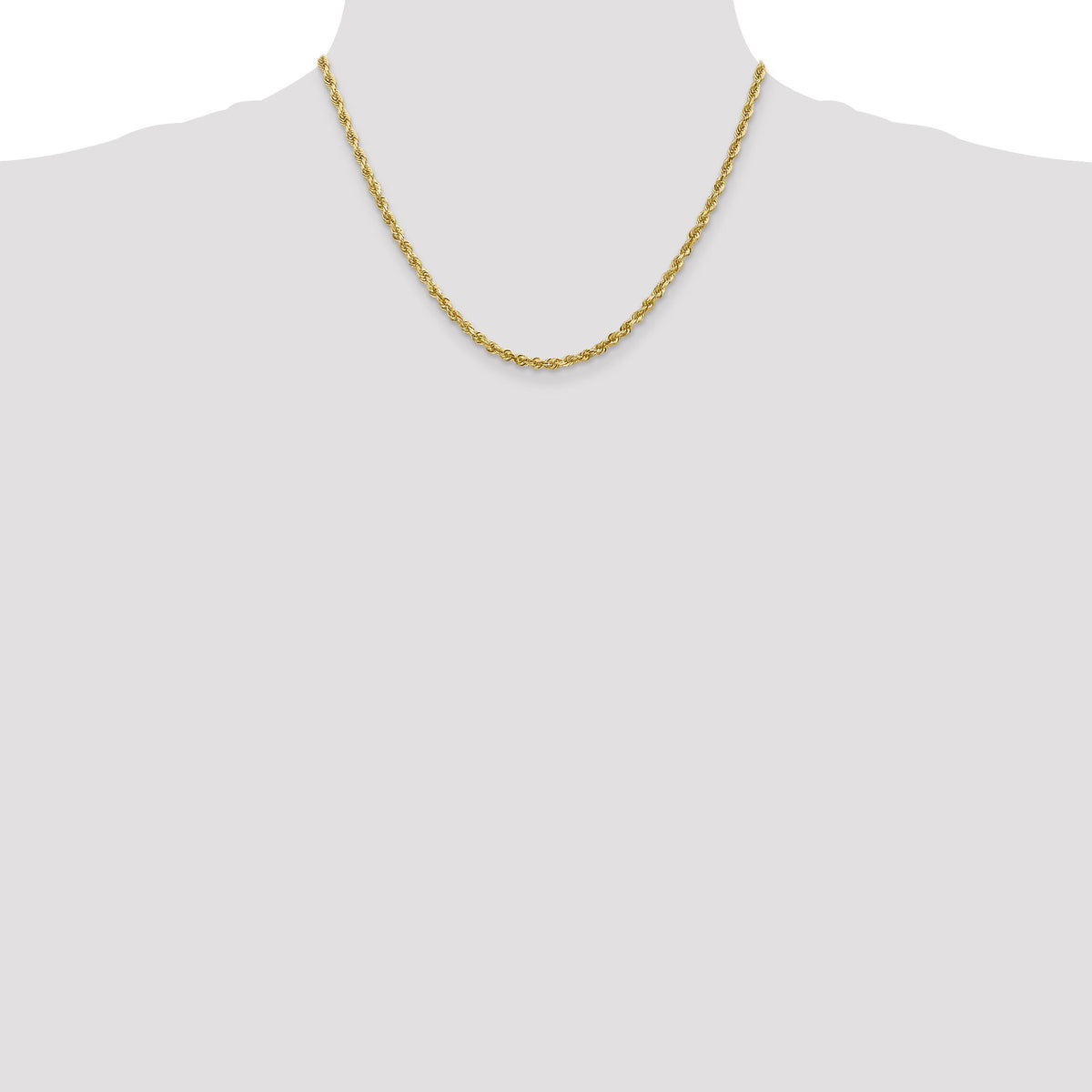 14k 3.35mm D/C Quadruple Rope Chain-QTR025-18
