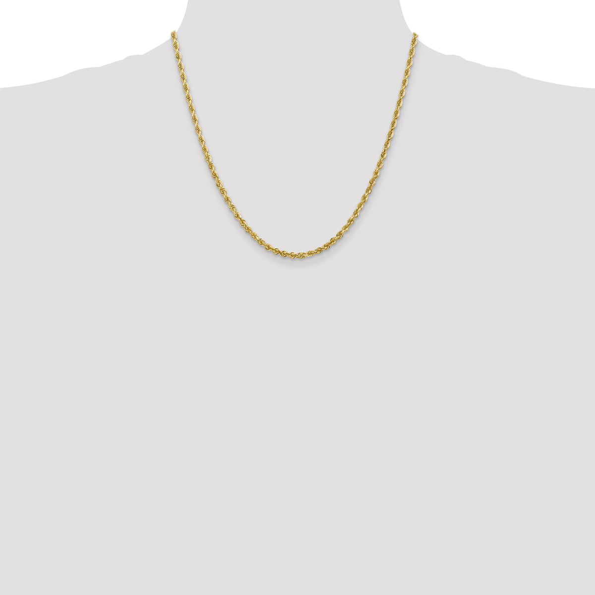 14k 3.35mm D/C Quadruple Rope Chain-QTR025-20