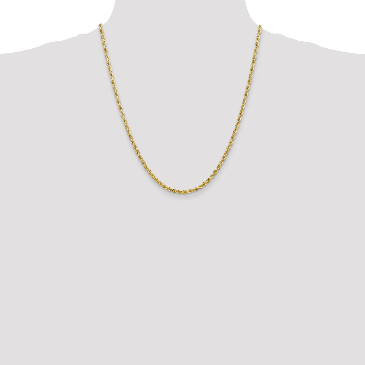 14k 3.35mm D/C Quadruple Rope Chain-QTR025-22