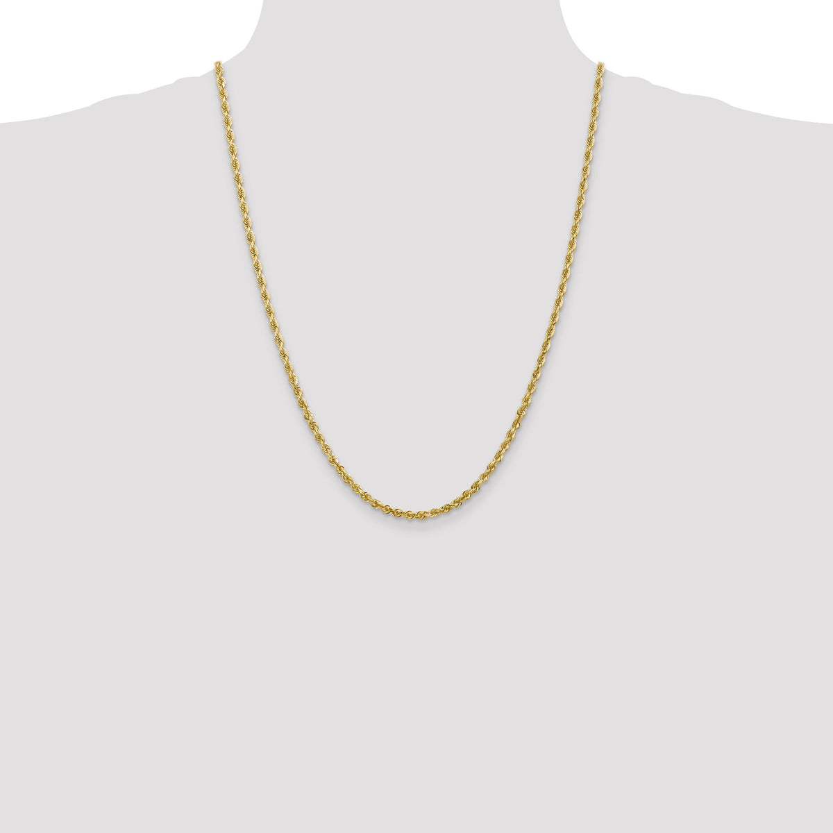 14k 3.35mm D/C Quadruple Rope Chain-QTR025-24