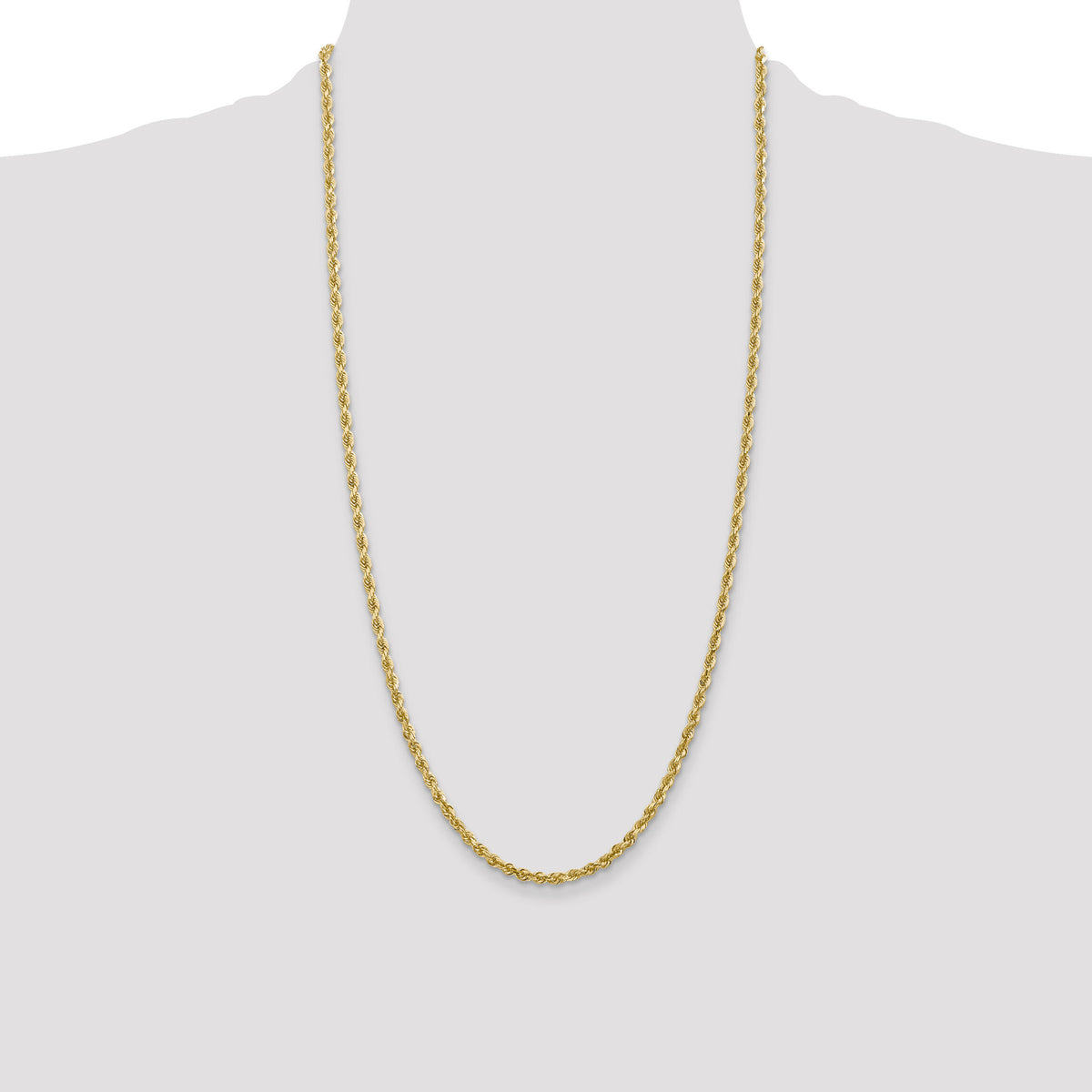 14k 3.35mm D/C Quadruple Rope Chain-QTR025-28