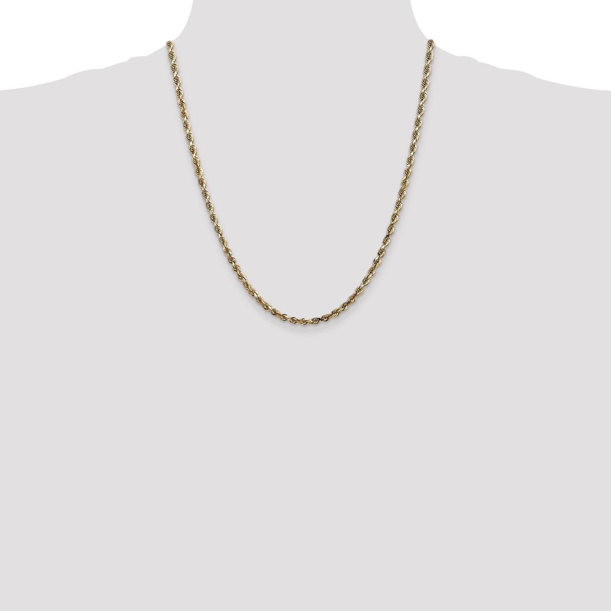14k 4mm D/C Quadruple Rope Chain-QTR030-22