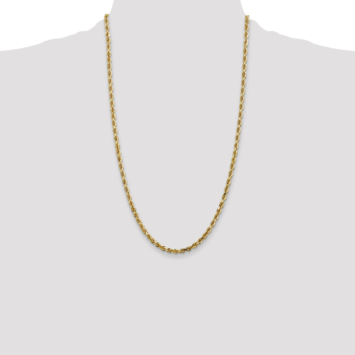 14k 4mm D/C Quadruple Rope Chain-QTR030-26