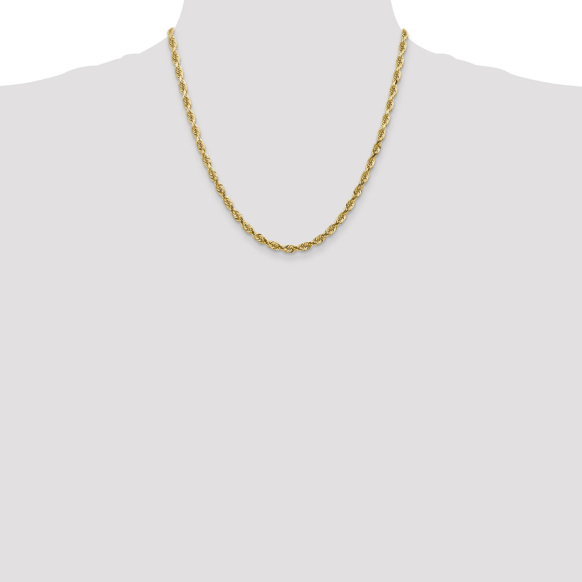 14k 4.5mm D/C Quadruple Rope Chain-QTR035-20