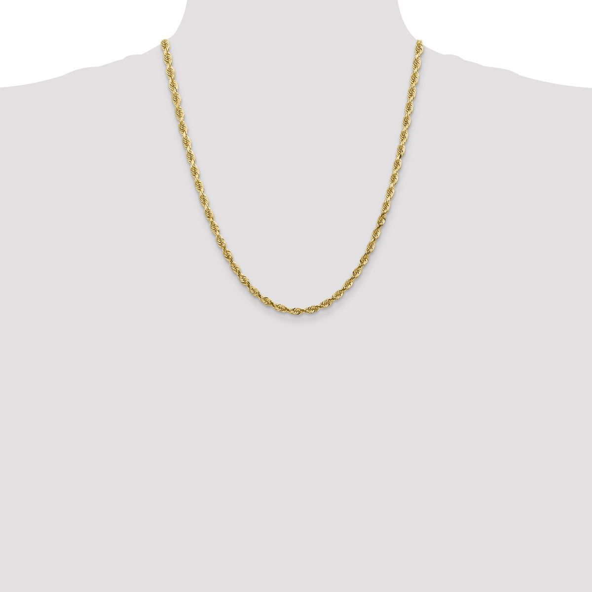 14k 4.5mm D/C Quadruple Rope Chain-QTR035-22