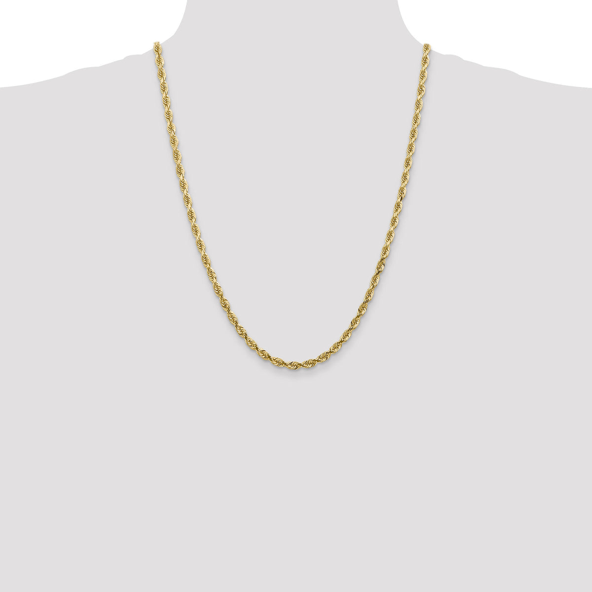 14k 4.5mm D/C Quadruple Rope Chain-QTR035-24
