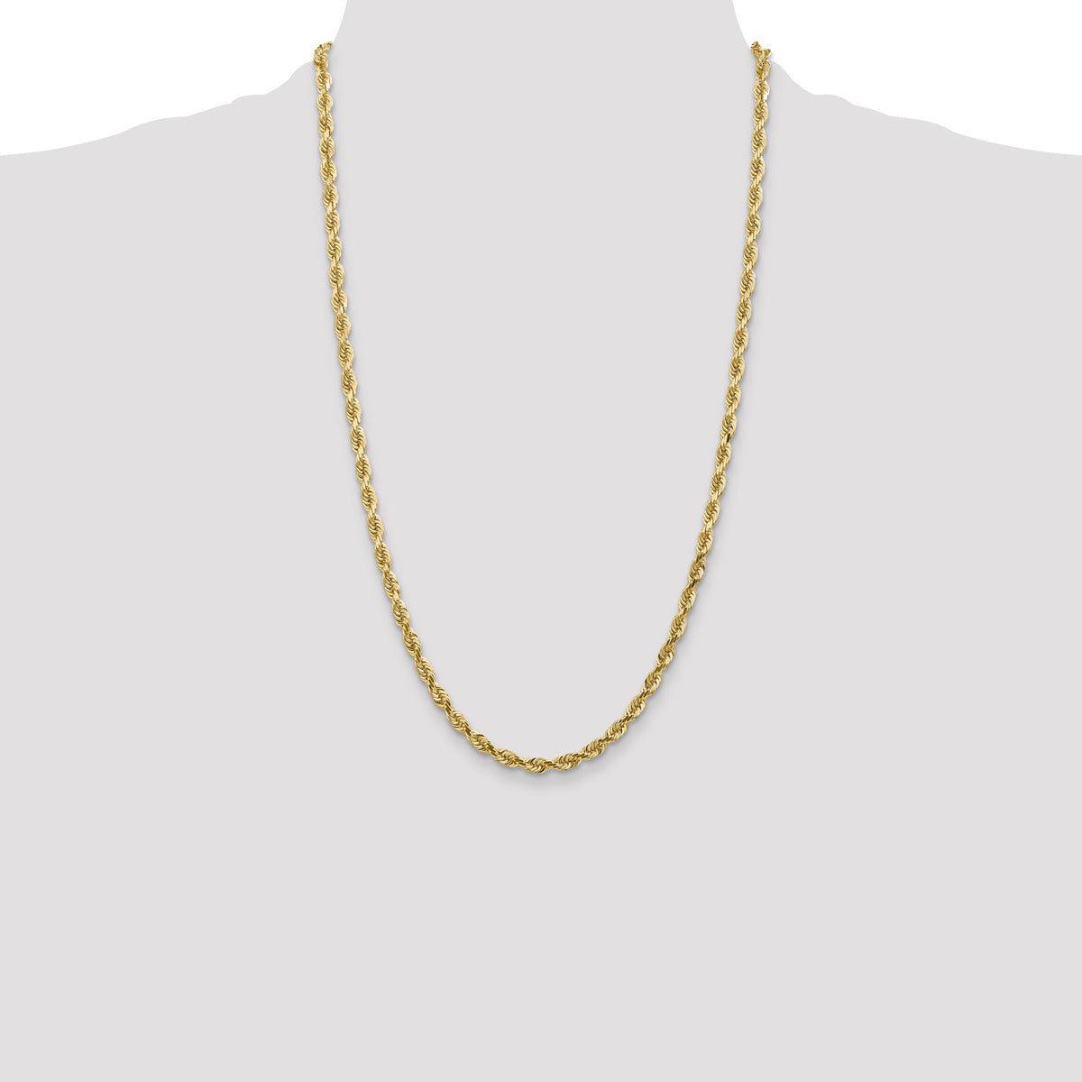 14k 4.5mm D/C Quadruple Rope Chain-QTR035-26