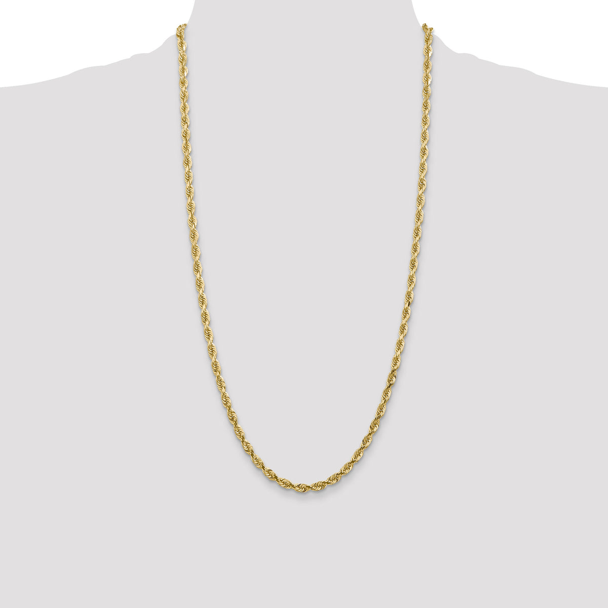 14k 4.5mm D/C Quadruple Rope Chain-QTR035-28