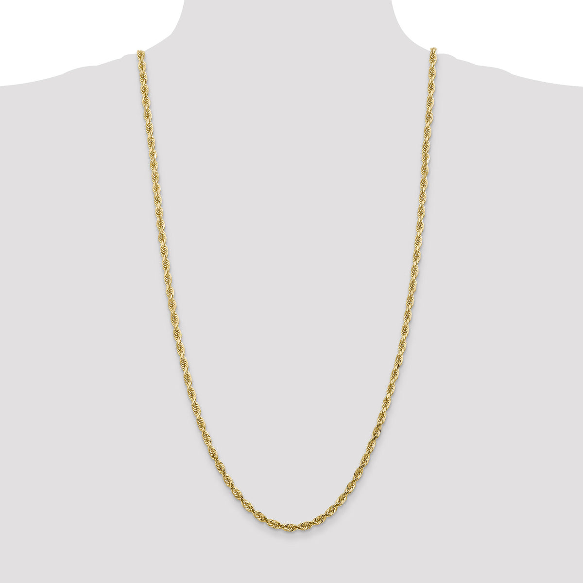 14k 4.5mm D/C Quadruple Rope Chain-QTR035-30