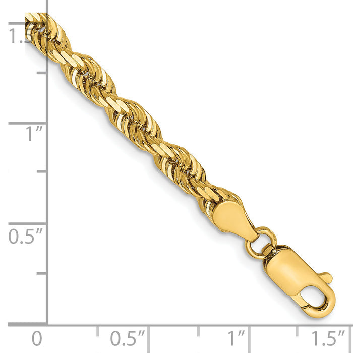 14k 4.5mm D/C Quadruple Rope Chain-QTR035-7