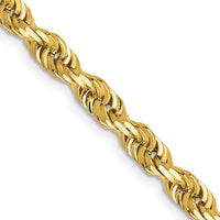 14k 4.5mm D/C Quadruple Rope Chain-QTR035-30