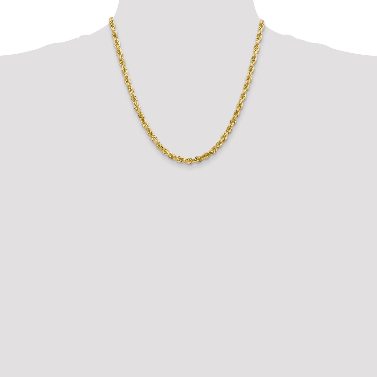 14k 5.0mm D/C Quadruple Rope Chain-QTR040-20