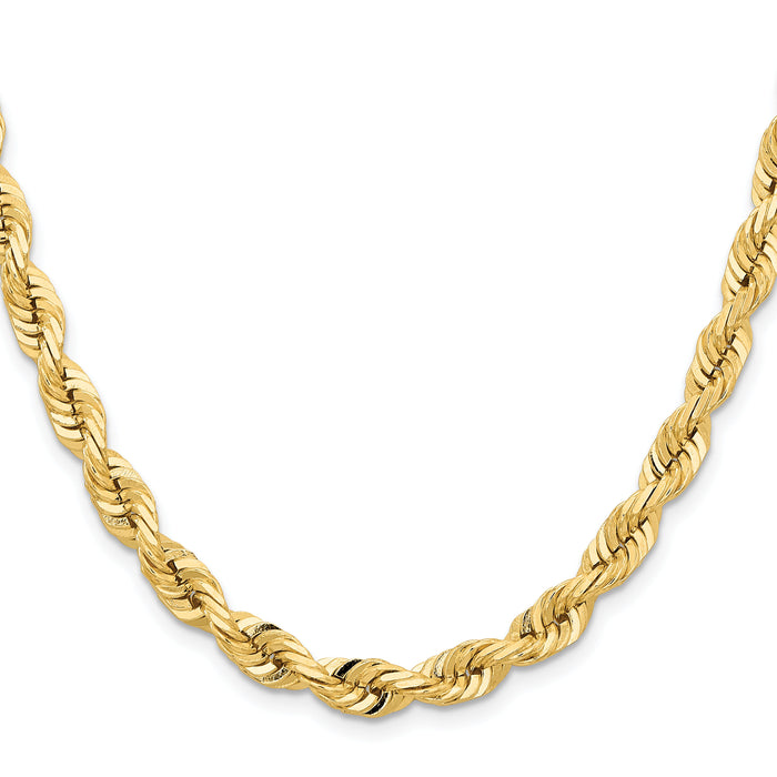14k 7.0mm D/C Quadruple Rope Chain-QTR050-30