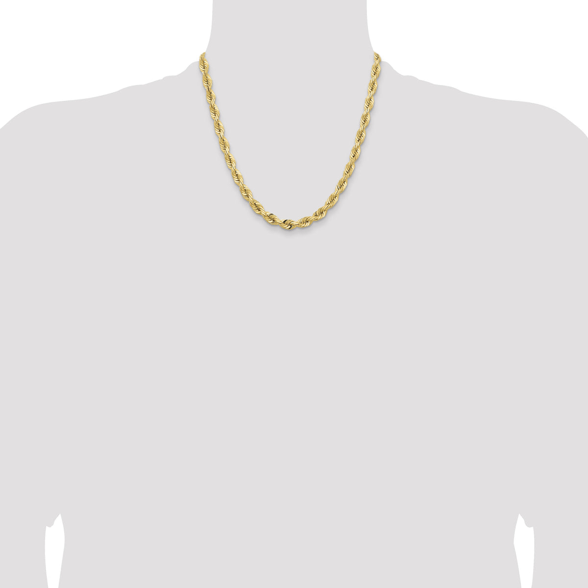 14k 7.0mm D/C Quadruple Rope Chain-QTR050-20