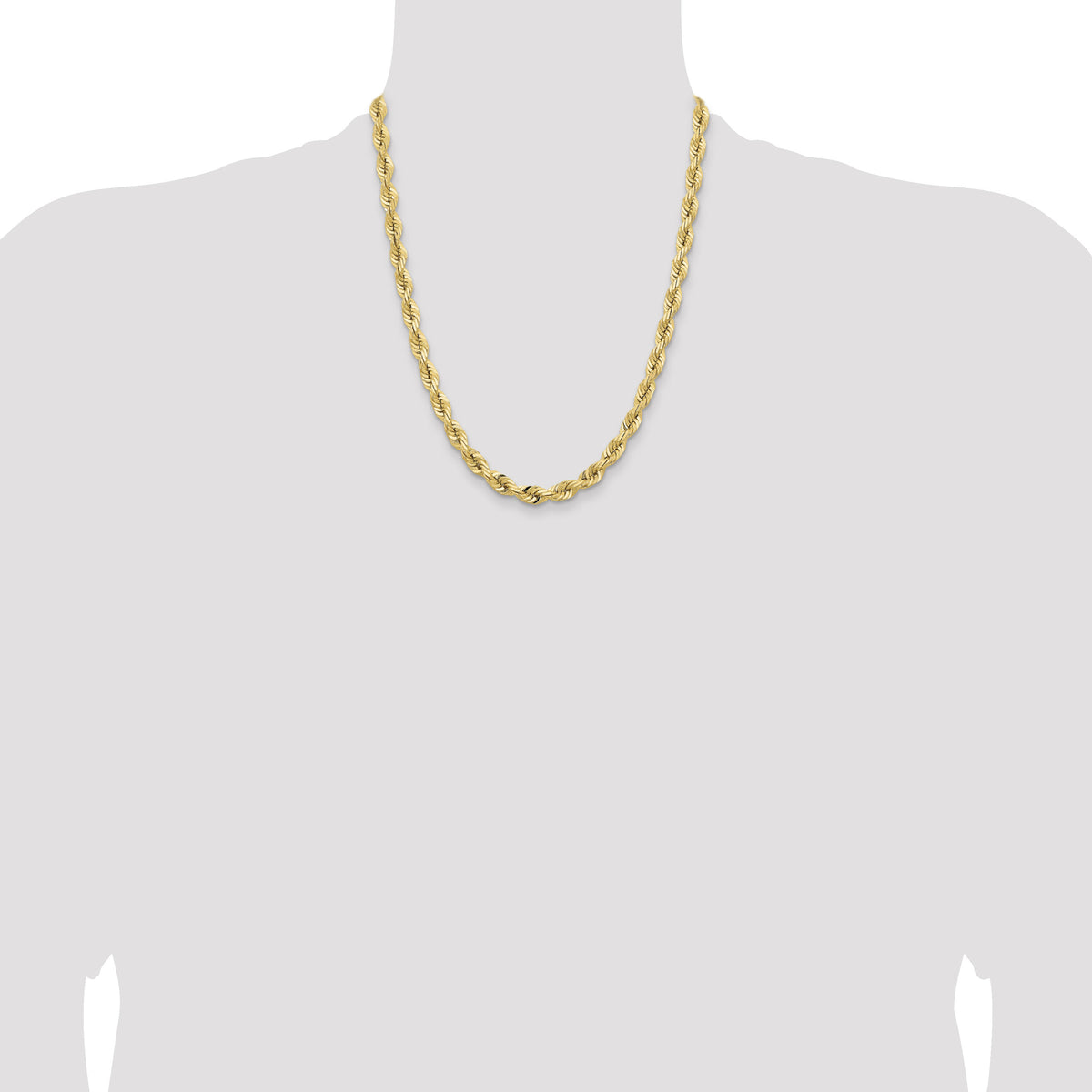 14k 7.0mm D/C Quadruple Rope Chain-QTR050-22