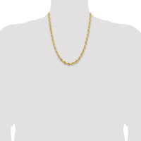 14k 7.0mm D/C Quadruple Rope Chain-QTR050-22