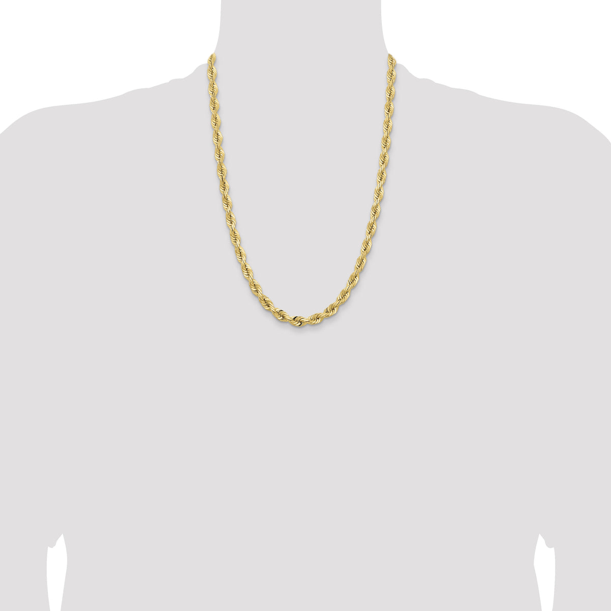 14k 7.0mm D/C Quadruple Rope Chain-QTR050-24