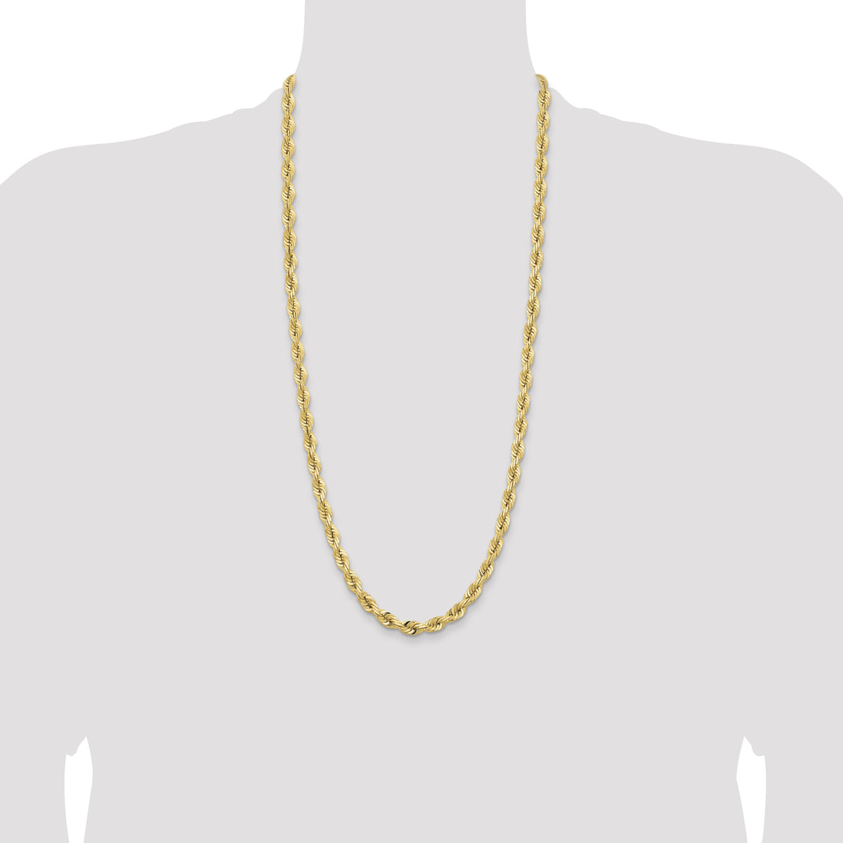 14k 7.0mm D/C Quadruple Rope Chain-QTR050-30