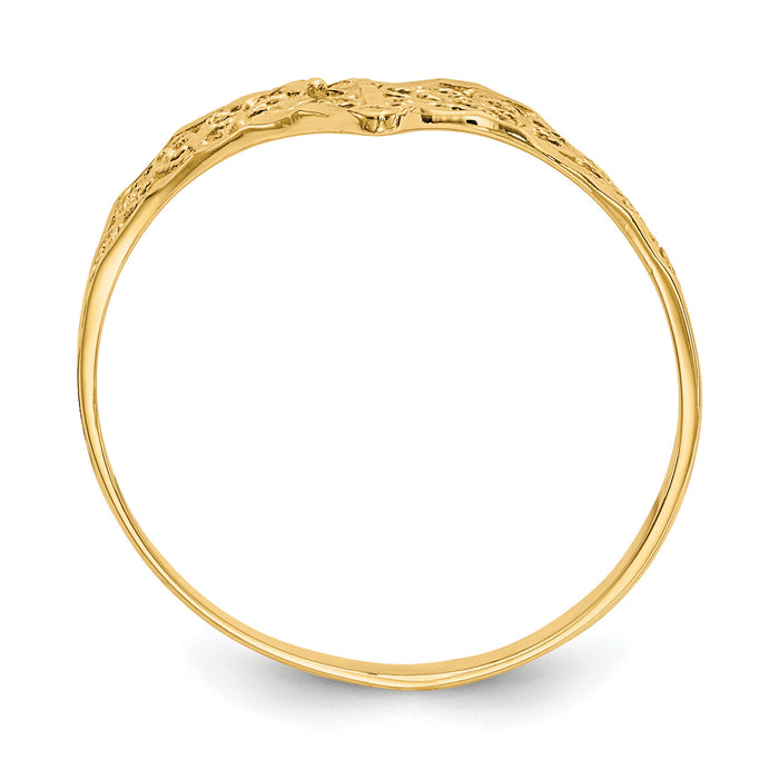14k Diamond-Cut Filigree Ring-R163