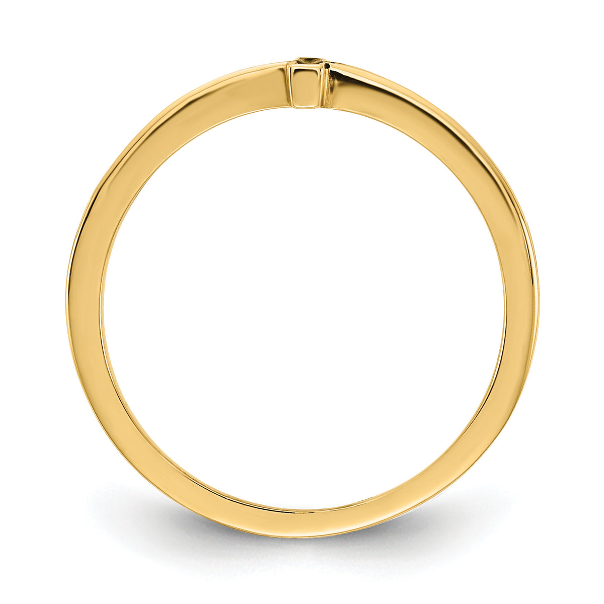 14k Antiqued Sideways Cross Ring-R1784