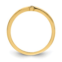 14k Antiqued Sideways Cross Ring-R1784