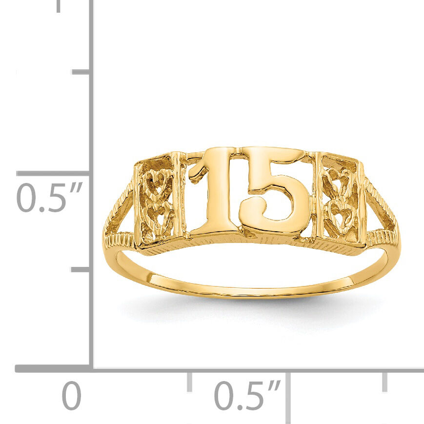 14K 15 RING-R179