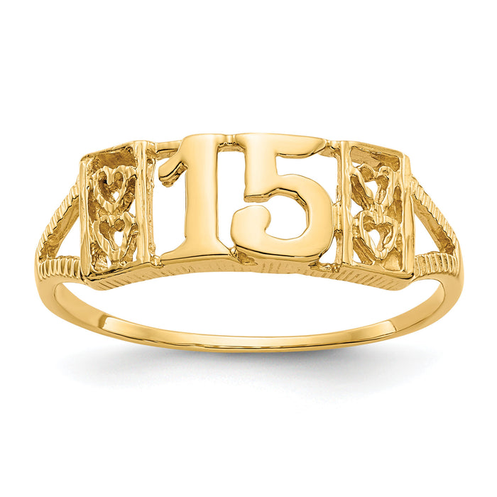 14K 15 RING-R179