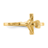 14k Childs Polished Crucifix Ring-R190