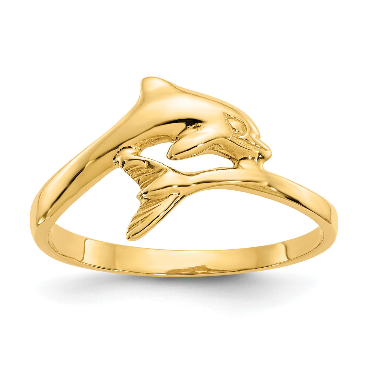 14k Dolphin Ring-R193