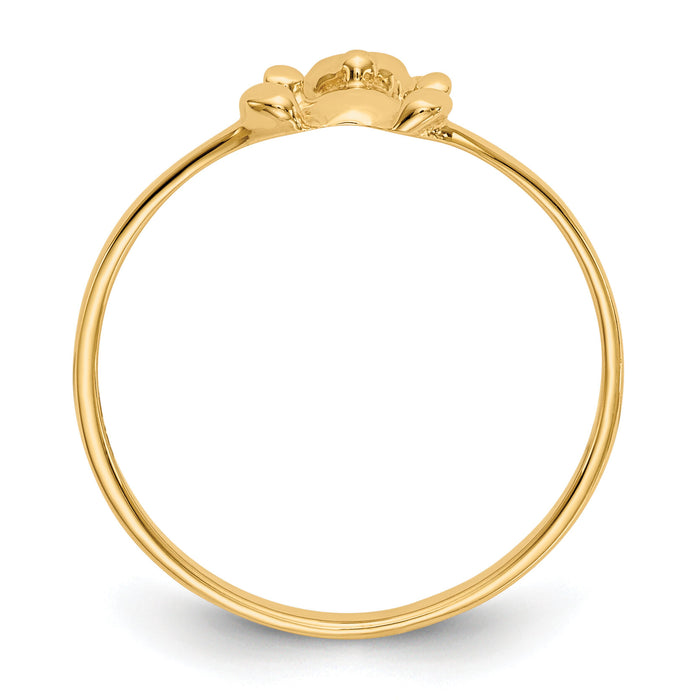 14k Childs Polished Teddy Bear Ring-R194