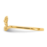 14k Childs Polished Teddy Bear Ring-R194