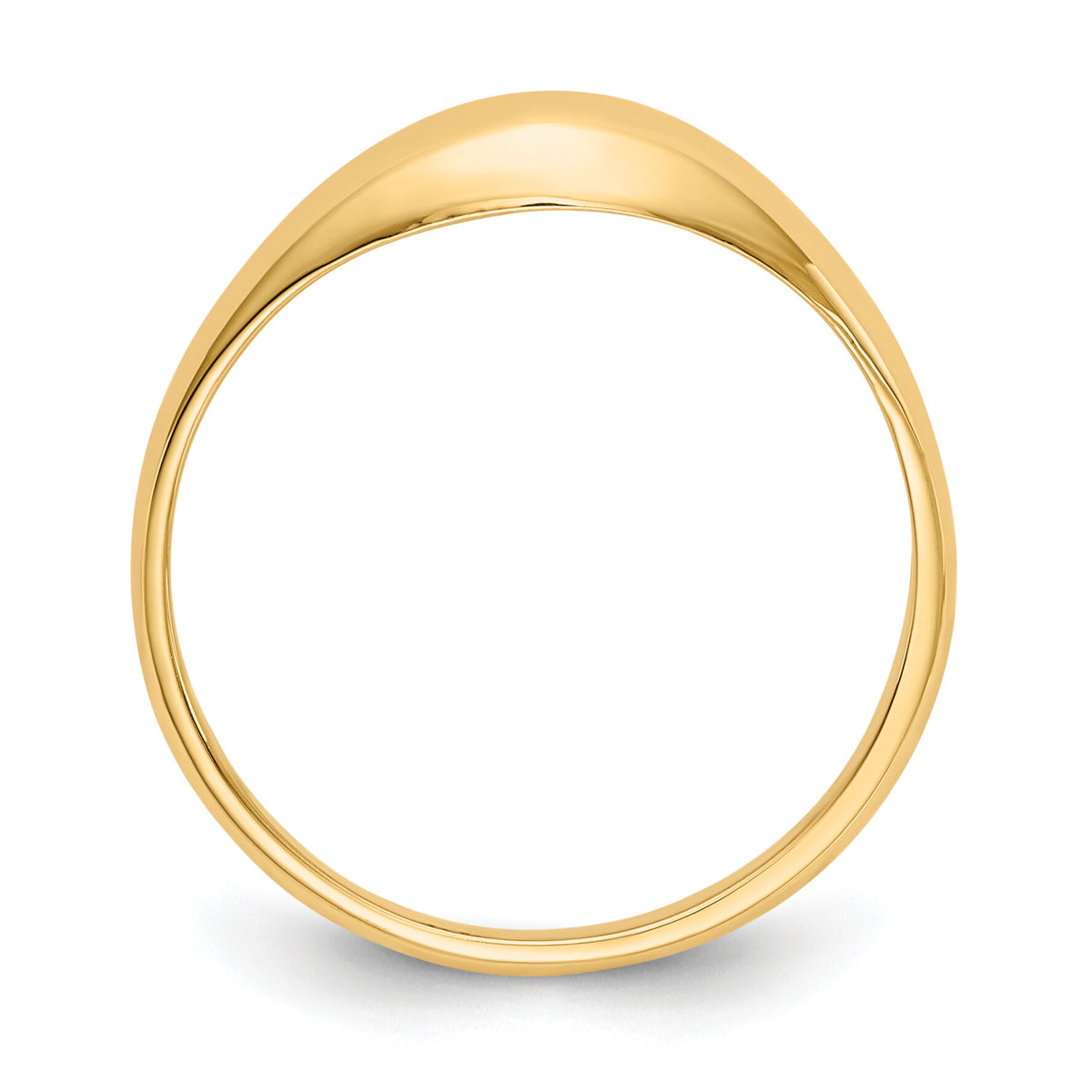 14k Childs Polished Dome Ring-R196