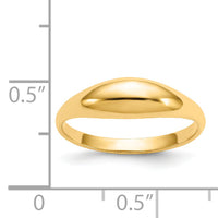 14k Childs Polished Dome Ring-R196