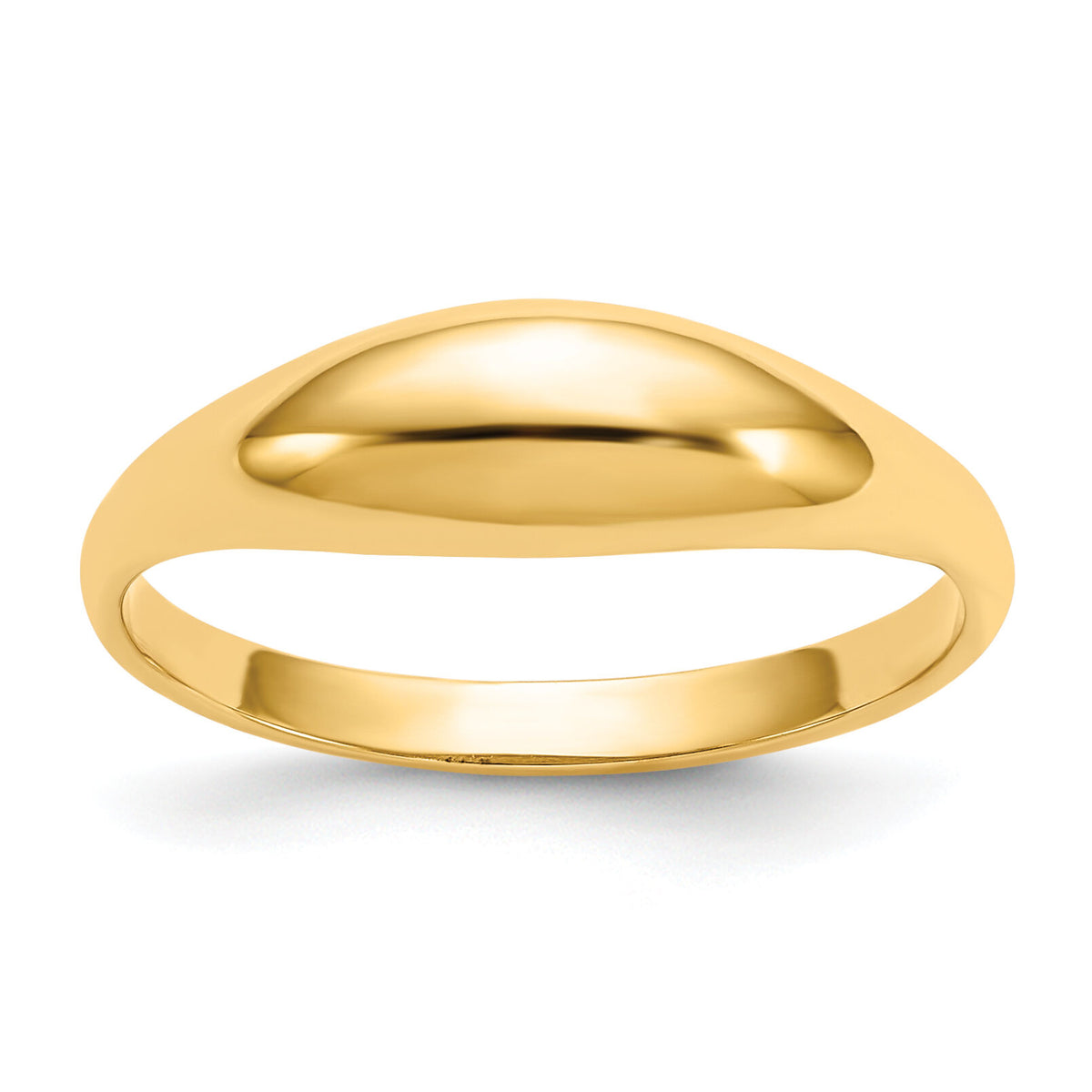14k Childs Polished Dome Ring-R196
