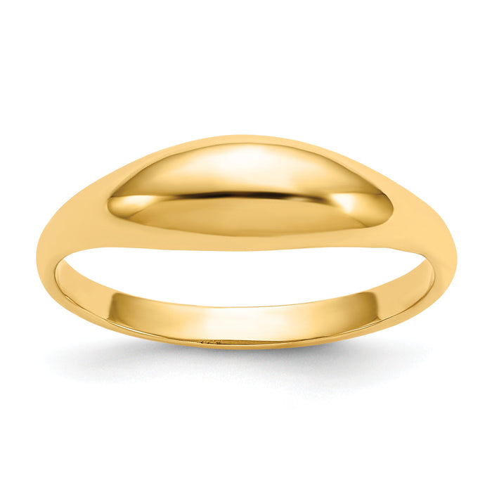 14k Childs Polished Dome Ring-R196
