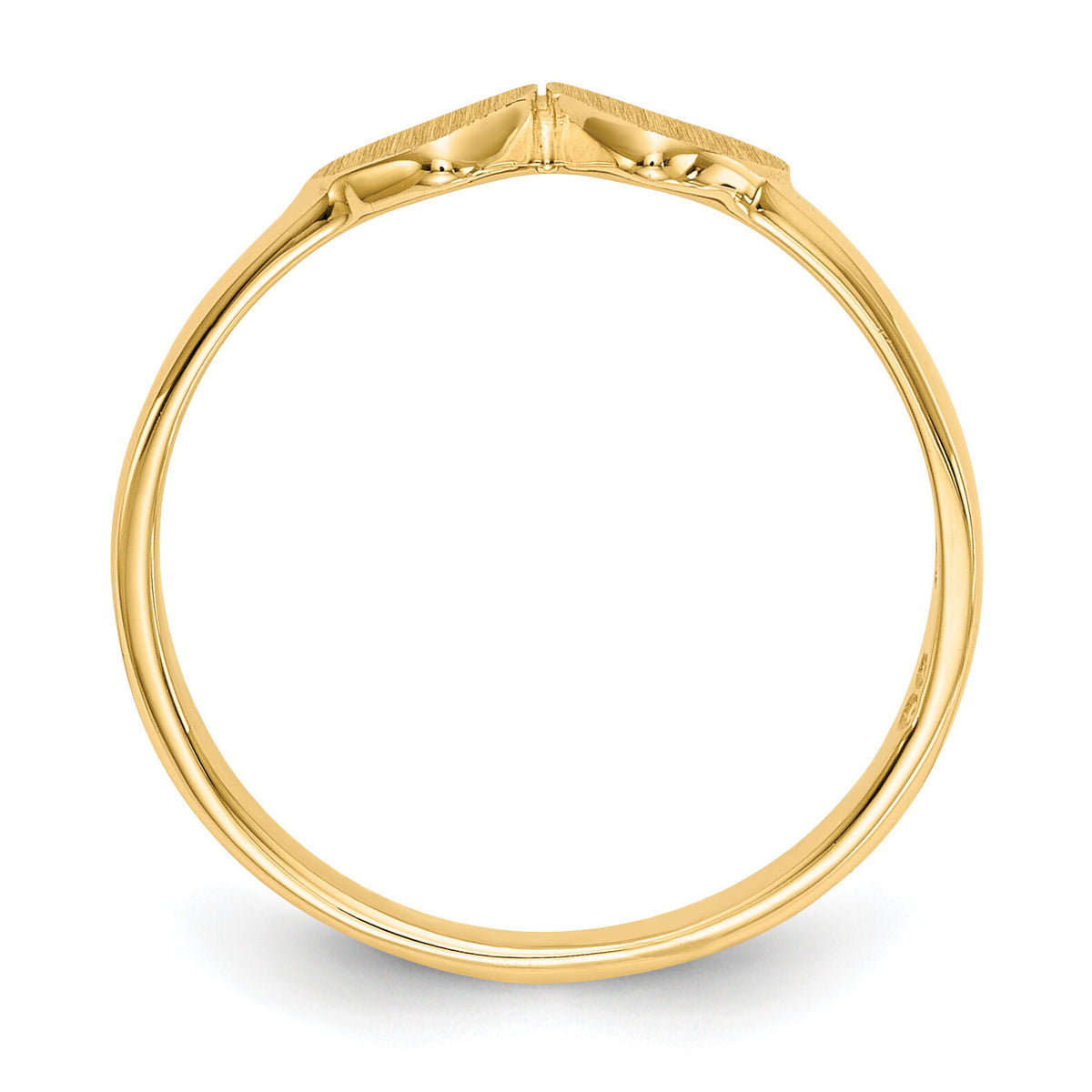 14k Childs Double Heart Ring-R200