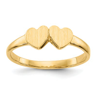 14k Childs Double Heart Ring-R200