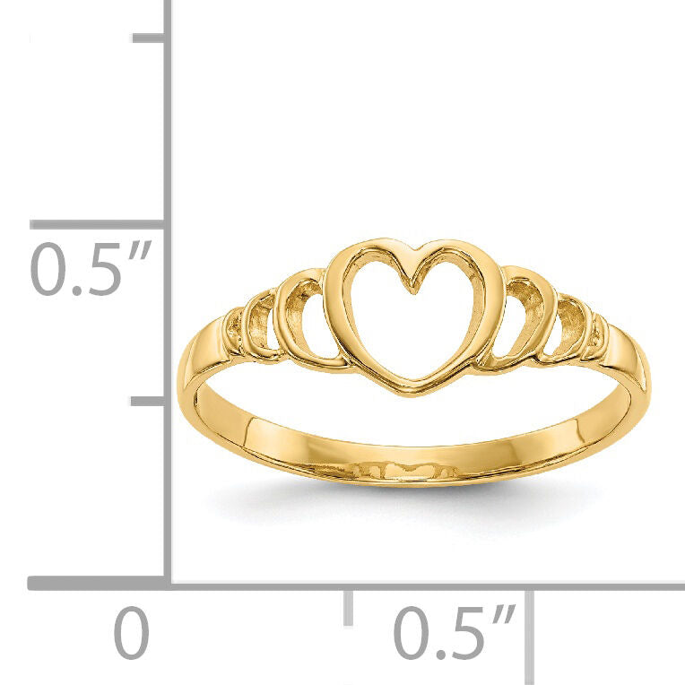 14k Children's Heart Ring-R203