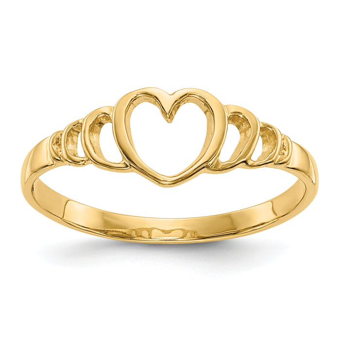 14k Children's Heart Ring-R203
