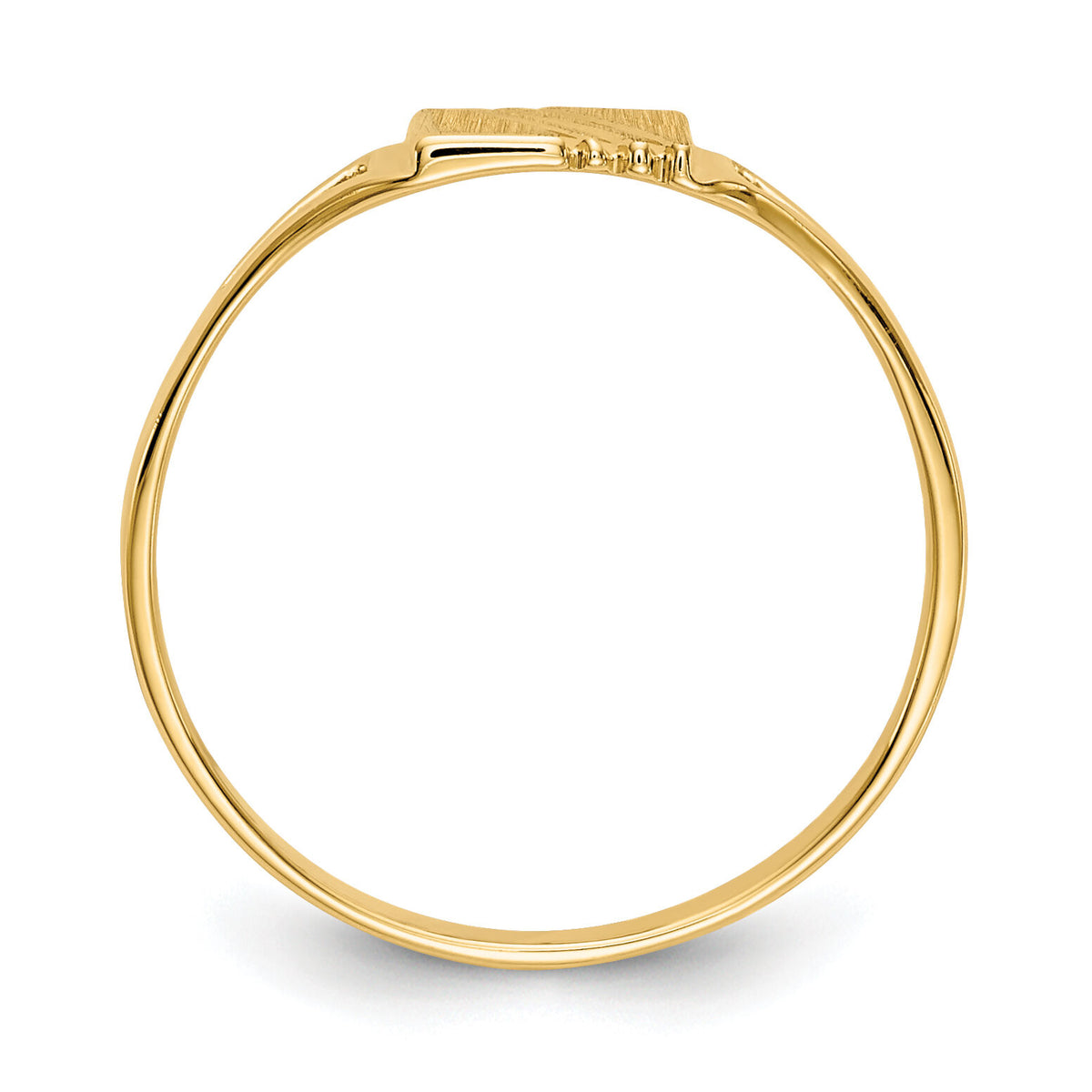 14k Childs Polished & Satin Ring-R207