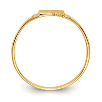 14k Childs Polished & Satin Ring-R207