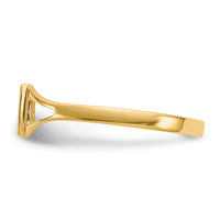 14k Childs Polished & Satin Ring-R207