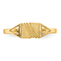 14k Childs Polished & Satin Ring-R207